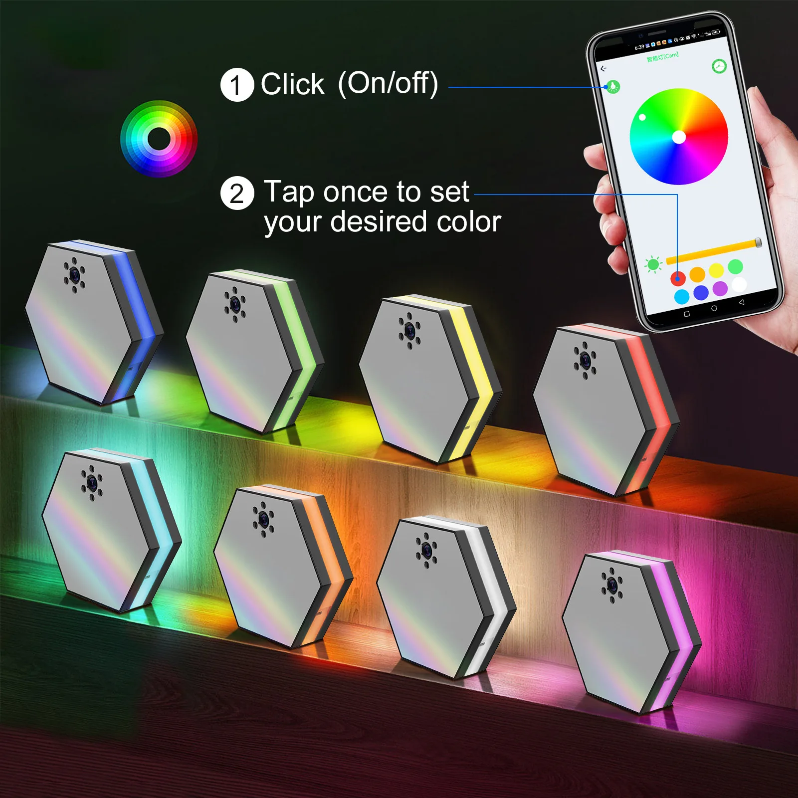 ميني 130 °   HD ساعة تنبيه كاميرا واي فاي كاميرات ساعة رقمية كاملة الألوان 1080P Wireles WiFi IR للرؤية الليلية كاميرات مراقبة الفيديو