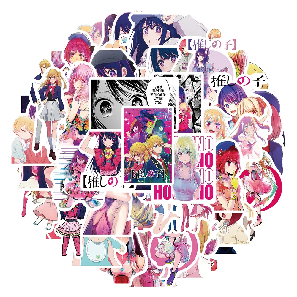 10/30/50Pcs Japanese Anime Stickers Kawaii Cartoon Girls Guitar Suitcase Skateboard Laptop Bike Helmet Graffiti Sticker Pack