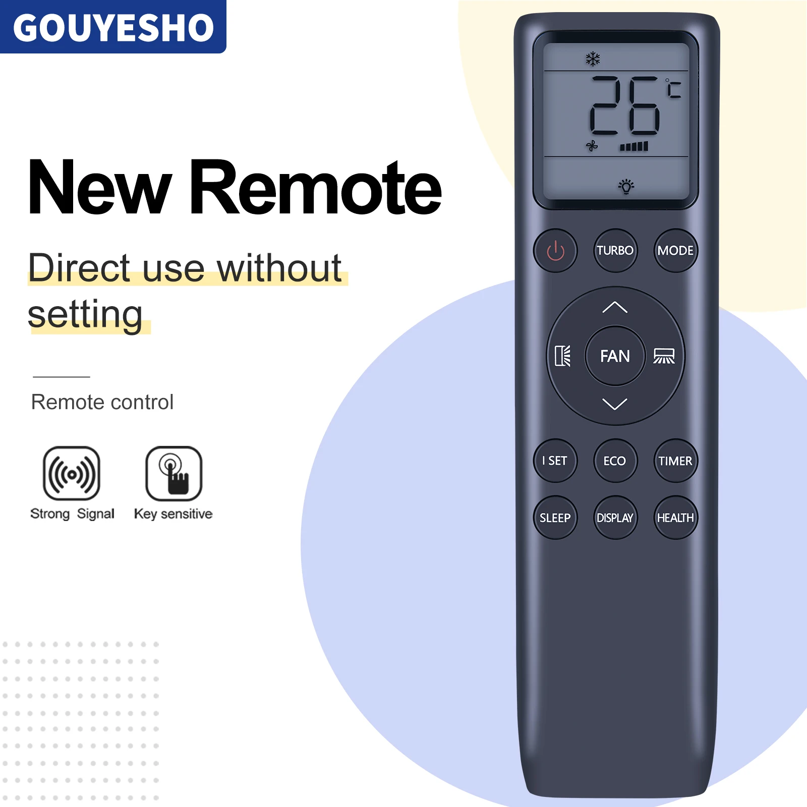 

New Remote For Turbro Greenland GLP10AC 10200BTU Portable Air Conditioner