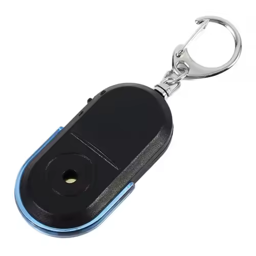 Portable car key finder anti-lost key finder smart find locator keychain whistle beep sound control LED torch - Image 2