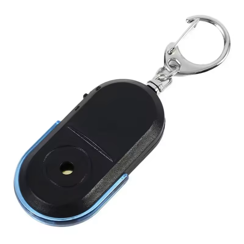 Portable car key finder anti-lost key finder smart find locator keychain whistle beep sound control LED torch - Image 2