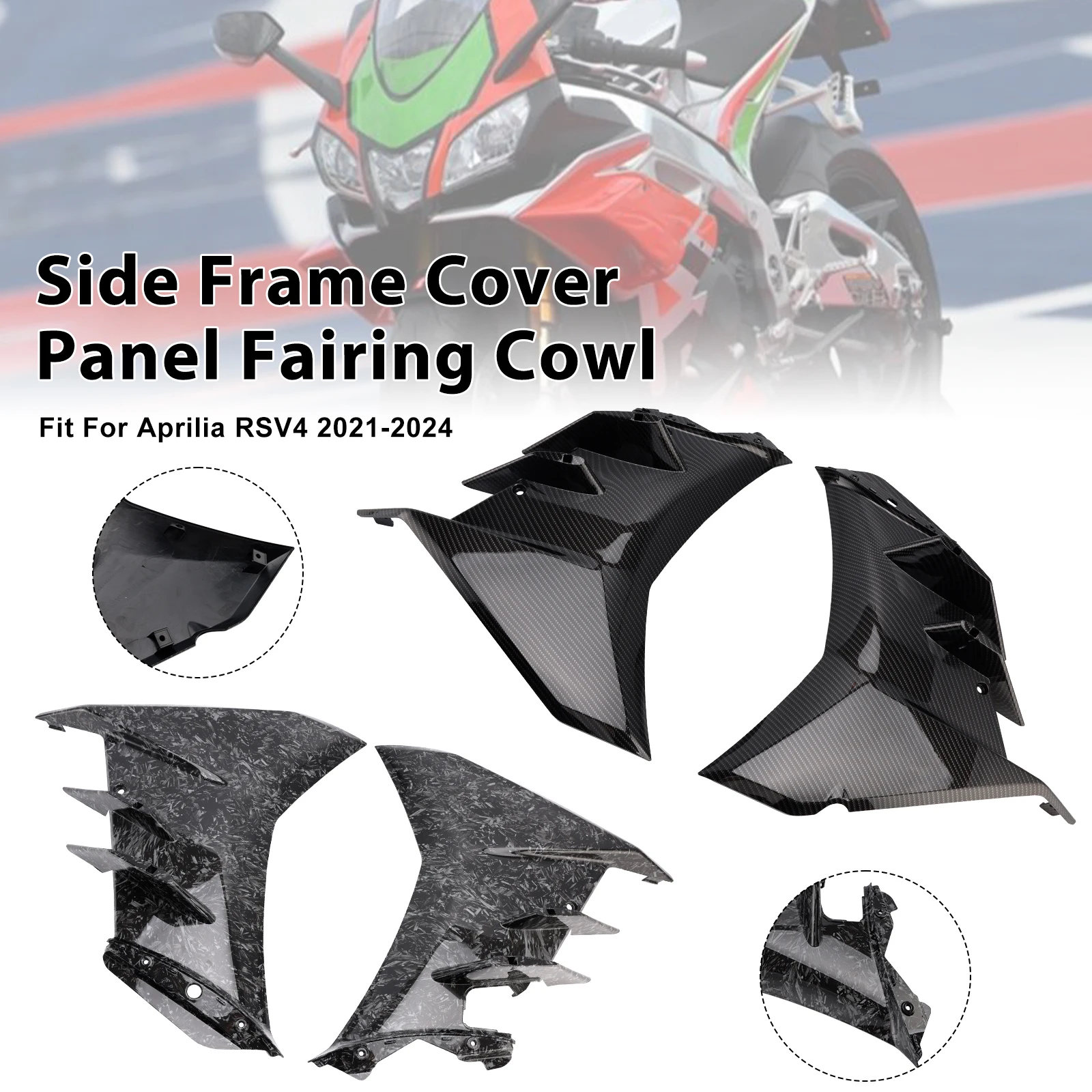 

Topteng Side Frame Cover Panel Fairing Cowl For Aprilia RSV4 2021-2024 2022 2023