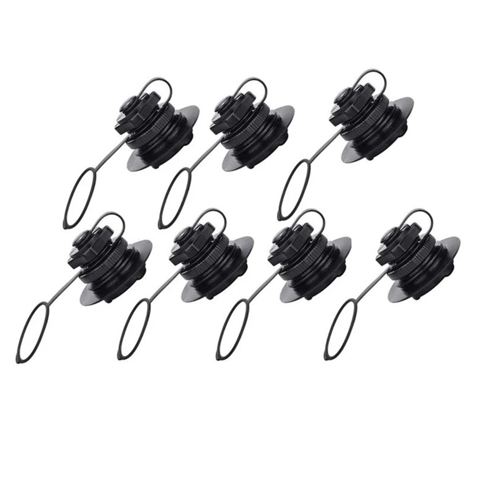 Air Valve Inflatable Boat Spiral Air Plugs Inflation Replacement Screw Boston Valve for Rubber Dinghy Raft Kayak,7 Pcs