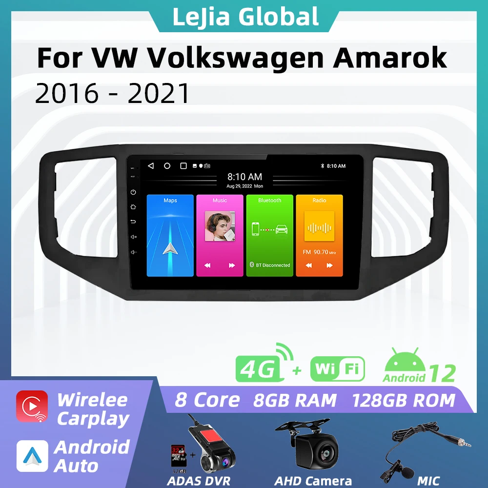 

Android Car Radio for VW Volkswagen Amarok 2016 - 2021 2 Din Multimedia Carplay Navigation Autoradio Head Unit stereo carplay