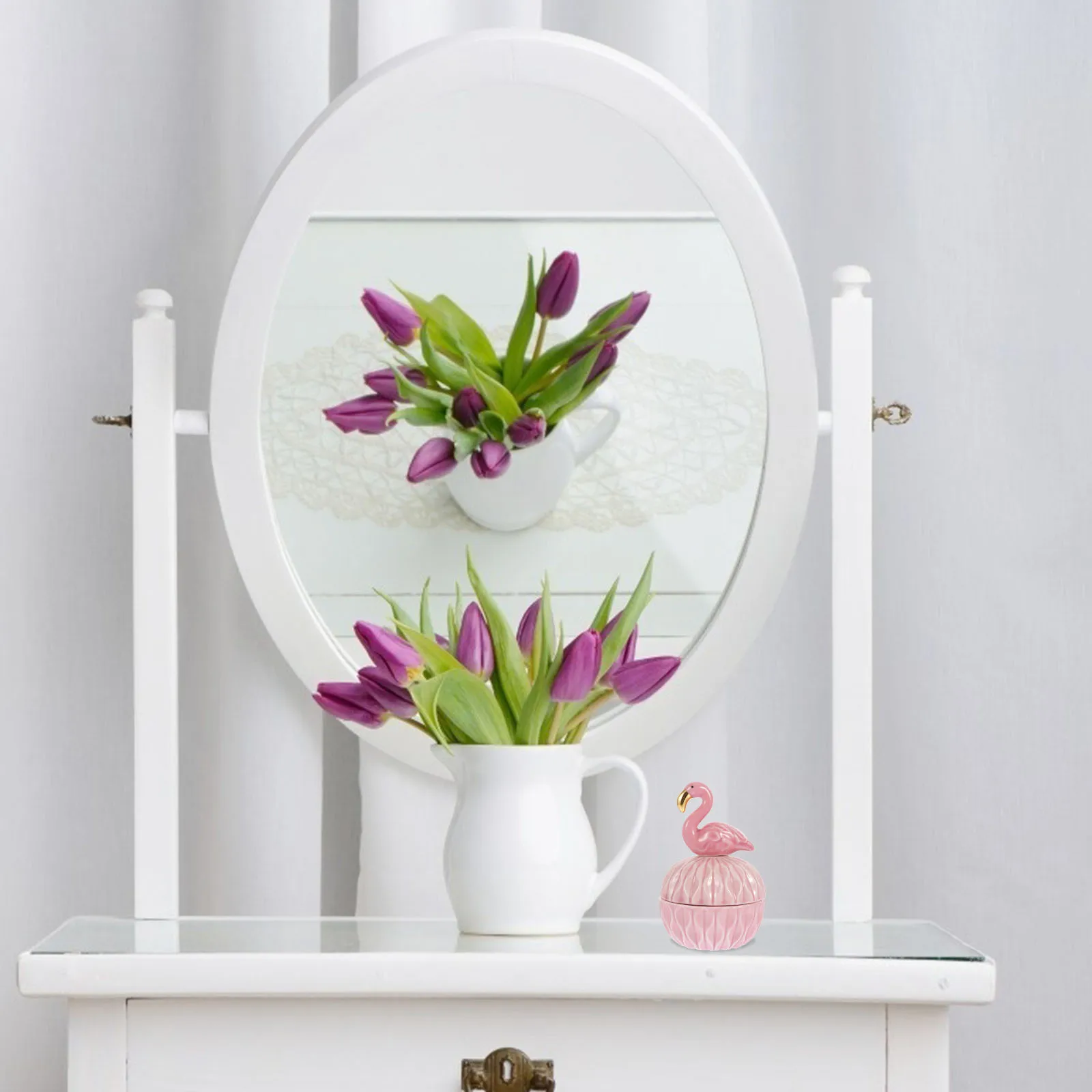 

2 шт. керамическая подарочная коробка мультяшная форма контейнер для ювелирных изделий изысканное хранилище для колец ожерелья серьги настольное украшение фестиваль