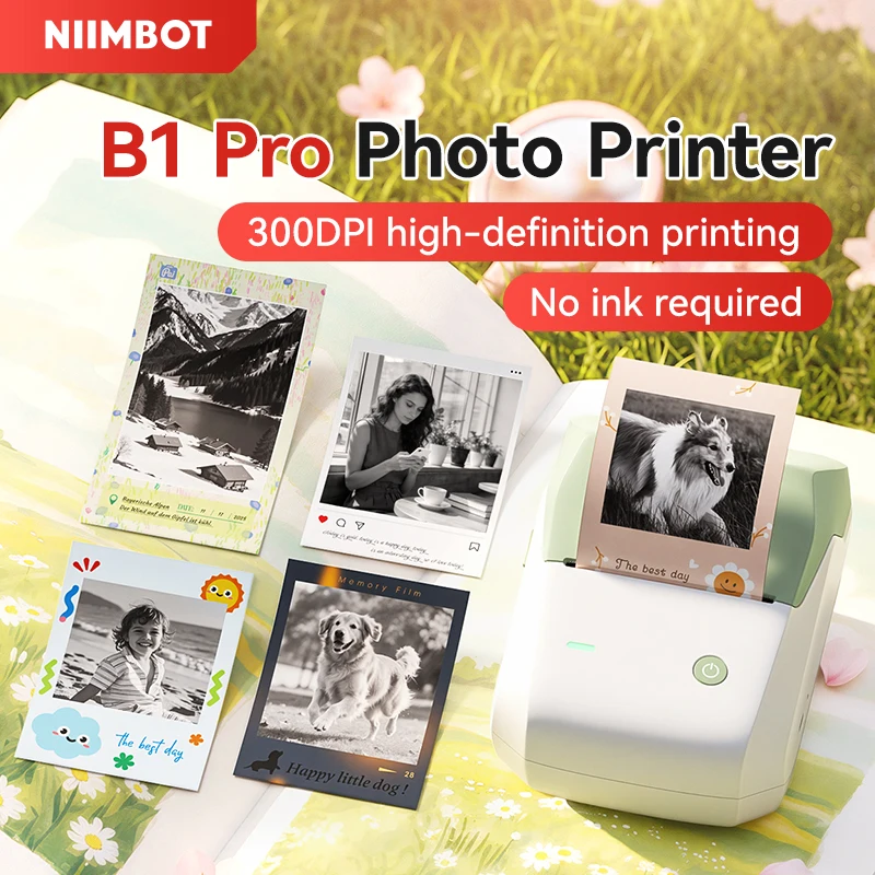 Niimbot 300 DPI Photo Label Printer Portable Wireless Notes Memo List Printing Tag Sticker Gift Printer Support Phone/PC