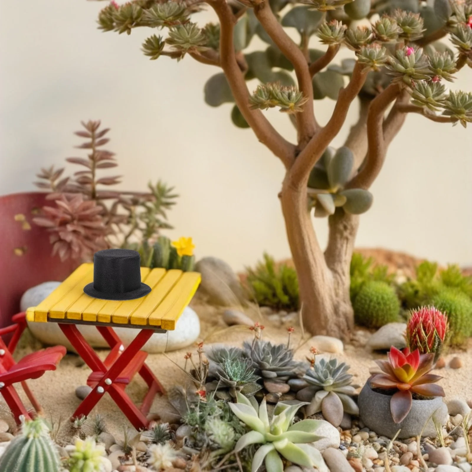 

6Pcs Mini Top Hat Miniature Snowman Hat for Crafts Holiday DIY Projects Dollhouse Accessories Mini Hats Tiny Top Hats for Crafts