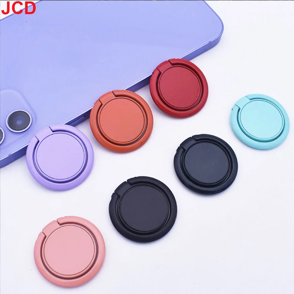 JCD 2pc Luxury Metal Mobile Phone Socket Holder Universal 360 Degree Rotation Finger Ring Support Car Bracket Stand Accessories
