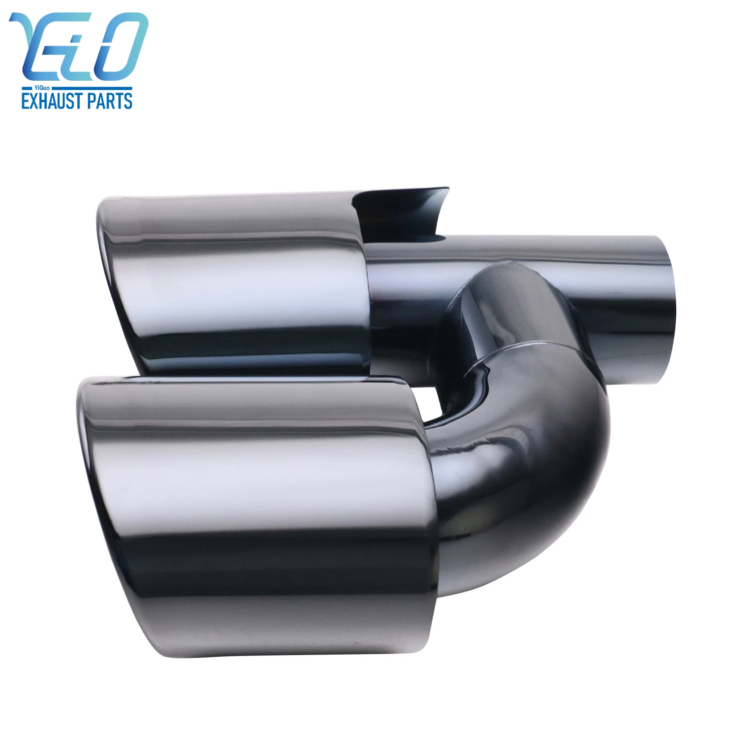 

Stainless steel Exhaust Tail pipe Rolled Edge Slanted Cut Dual Exhaust Tip for C-Class C36 W204
