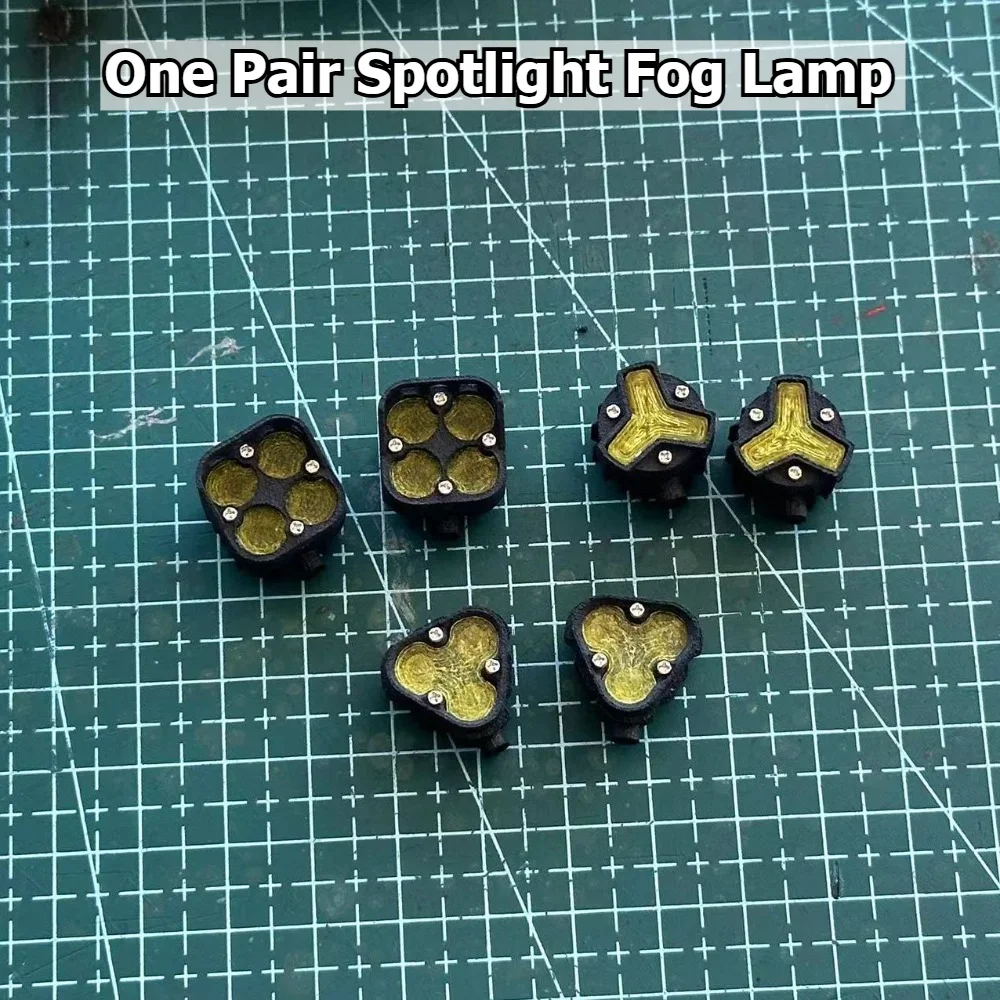 RC Model Car Decor Accessories One Pair Fog Spotlight custom size Nylon Lamp for 1/10 VP VS4-10 RC4WD D90 Star Wrangler Crawler