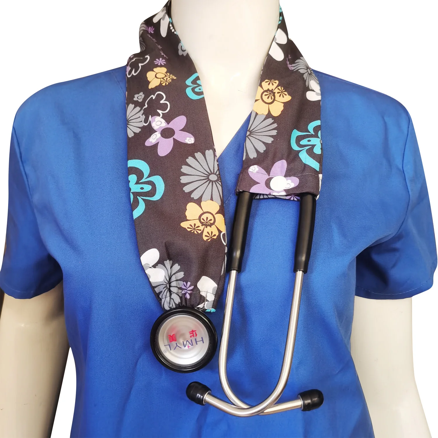 Hennar หูฟังหุ้มวัสดุผ้าฝ้ายลายการ์ตูนลายดอกไม้