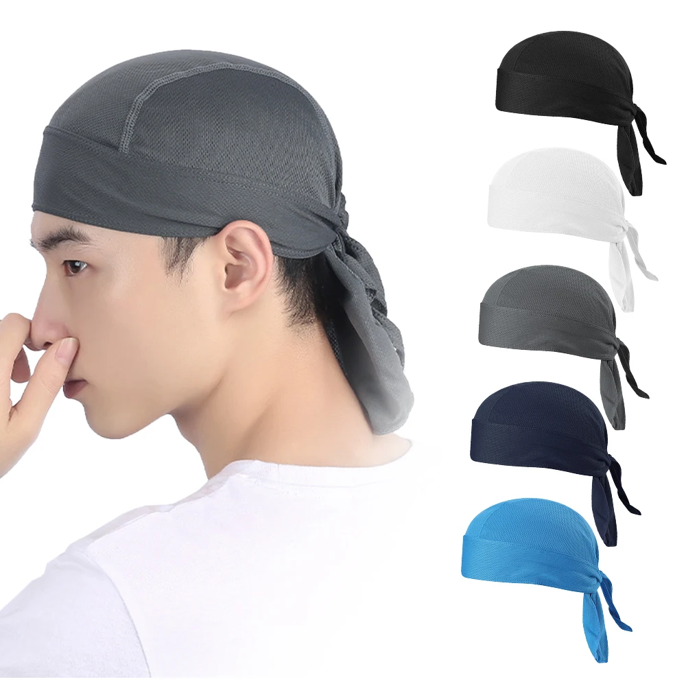 Bicycle Sweat-wicking Cap Beanie Cap Cycling Headscarf Headband Quick-dry Pirate Hat Beanie Hat for Outdoor Cycling Motorcycling