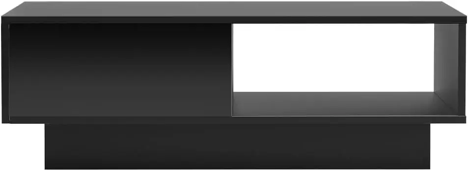 

Светодиодные боковые чайные столики, ящики для хранения, домашняя мебель, гостиная, офис, с выдвижным ящиком, прямоугольная глянцевая полка для дисплея B