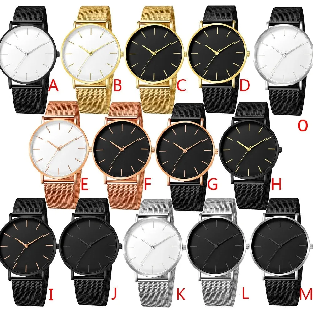 Hot Selling No Logo Simple Thin Minimalist Wristwatch for Men and Women Casual Unisex Watch for Boy and Girl Magnetic Watch