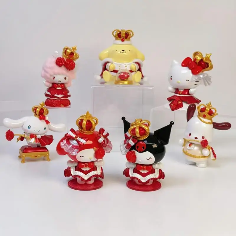 

Sanrio Family piano Rose Night Series Garage Kit Cartoon Cinnamoroll Kuromi model Desktop ornament decoration toy birthday gift