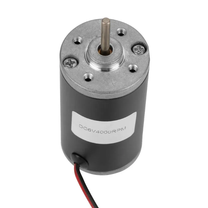Motor Magnet Permanen 31ZY 6V 12V 24V Kecepatan Tinggi 4000~8000RPM CW/CCW Motor DC untuk Generator DIY Motor Mikro Berdaya Tinggi