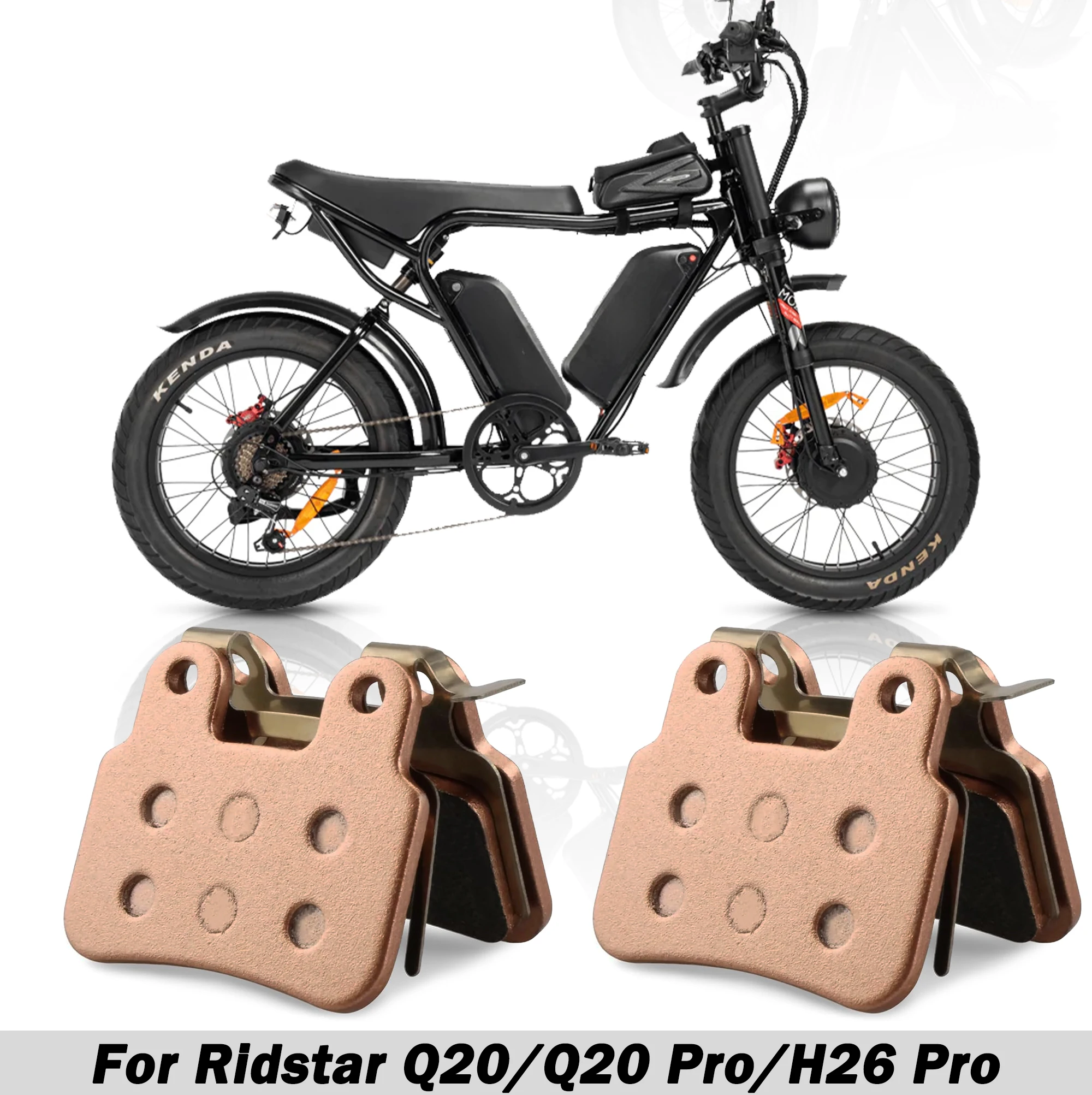 

OEM Quality Brake Pads for Ridstar Q20 Q20Pro H26 Pro MN-26 E-Bike - Front & Rear Specific Replacement, Reliable Stopping Power