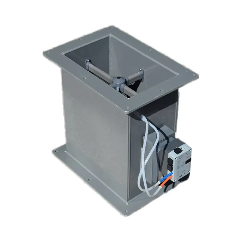 Variable Air Volume  stainless steel butterfly structure electric damper panel with custom controllable air volume