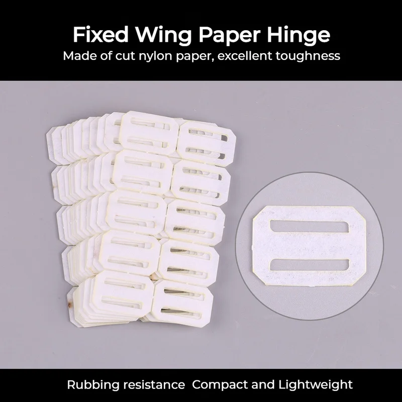 

RC Airplane Paper Hinges 20PCS Fixed-Wing Model Control Surface DIY Hinge Set Lightweight Foam Board Plane Servo Flap Aileron