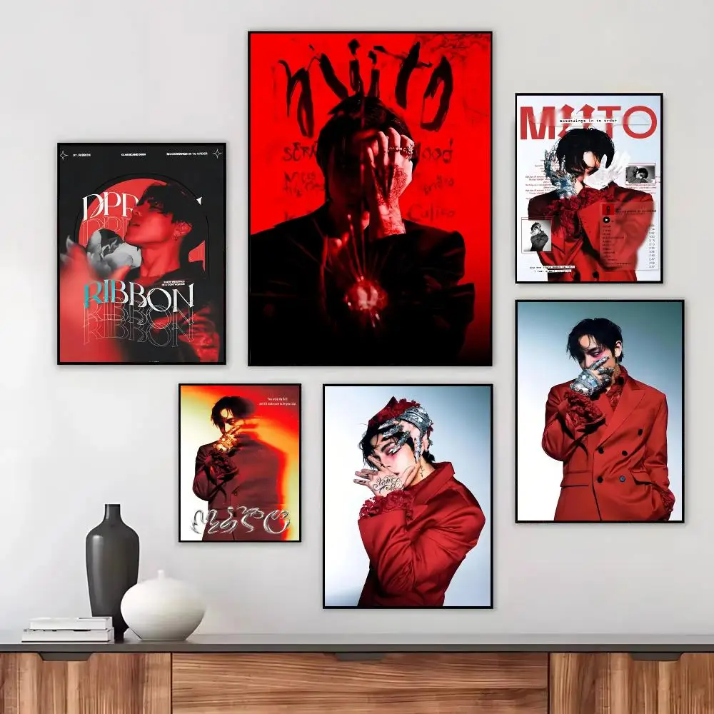 Rapper D-DPR IAN Poster Wall Art Printed Decor Sticker Stylish Home Gift for Living Room Bedroom Corridor Cafe