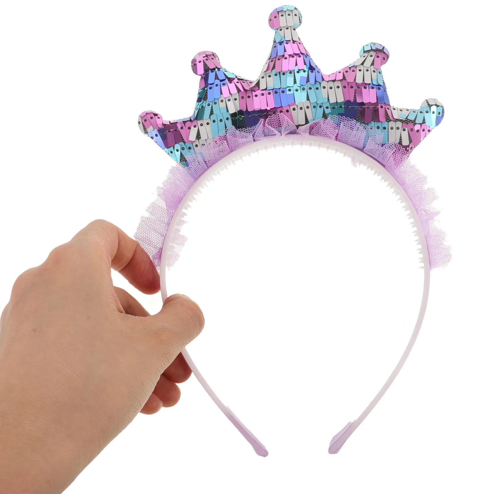 

4pcs Headb s Party Headdress for Kids Sequins Hair Crown Style Party Headdress Girls Accessories Birthday Gift