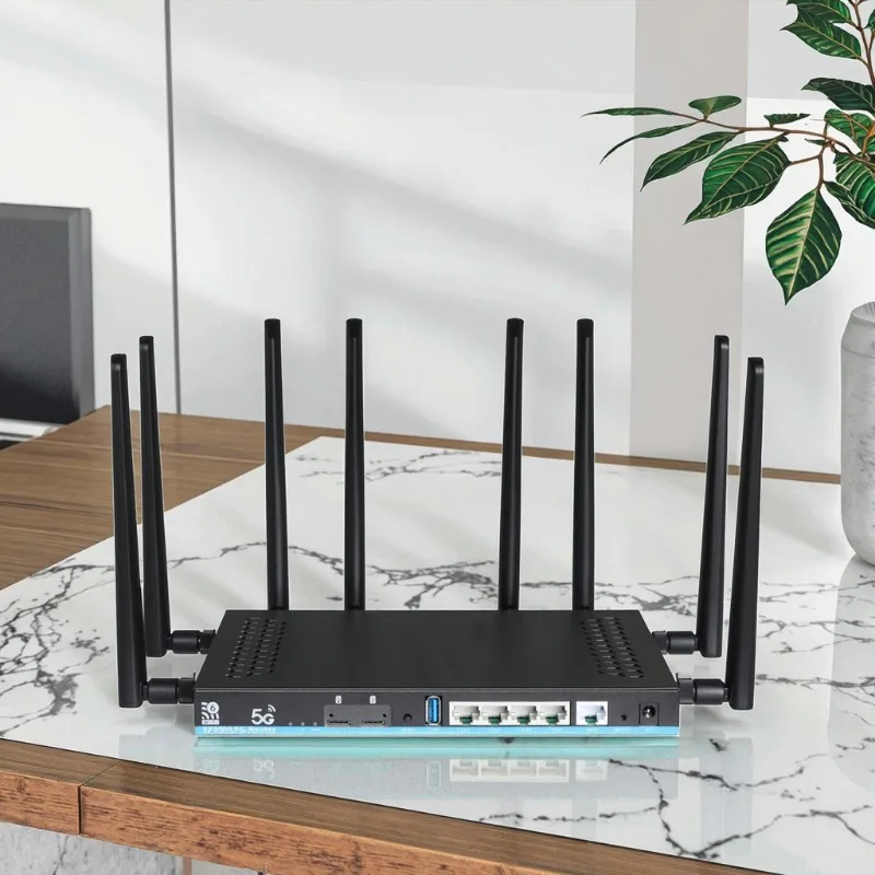 Compact WiFi 6 Router OpenWrt AX3000 with VPN 4G SIM Dual Band Z8102-AX-M2-T