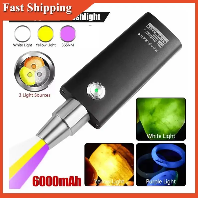 Lámpara eficiente de identificación de joyería basada en el hogar con 3 fuentes de luz LED, configuración de varios niveles, carga tipo C