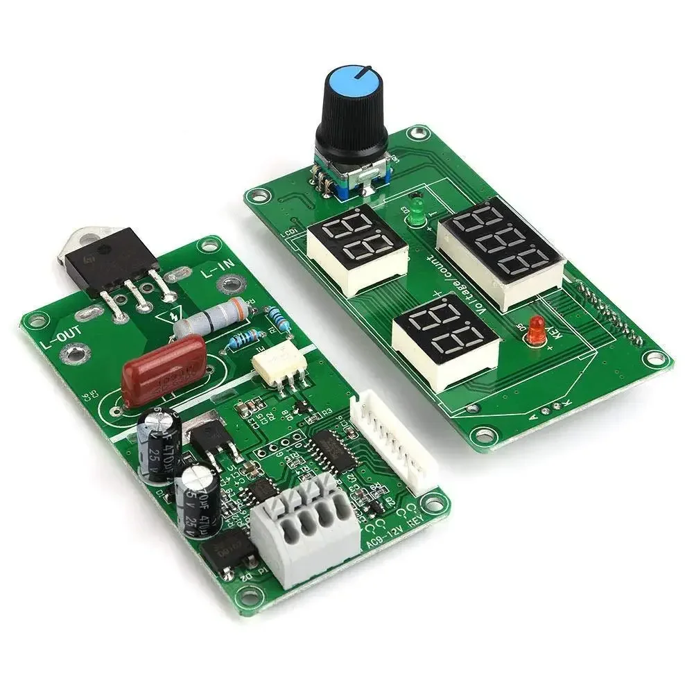 1-Spot Welder Module Time Control Module Digital Display Controller Board 9-12V AC Power Input (40-100A)