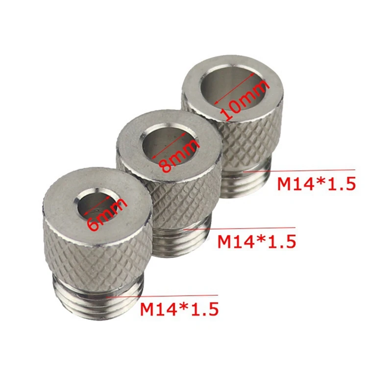 Woodworking Straight Hole Punch Locator Set, Broca de aço inoxidável Sleeve, Preto e Prata Metal, 6mm, 8mm, 10mm, 1 Conjunto