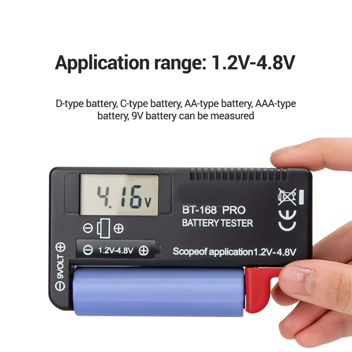 BT-168 PRO Digital Battery Capacity Tester Universal Battery Tester Battery Capacity Tester Battery Testing Tool