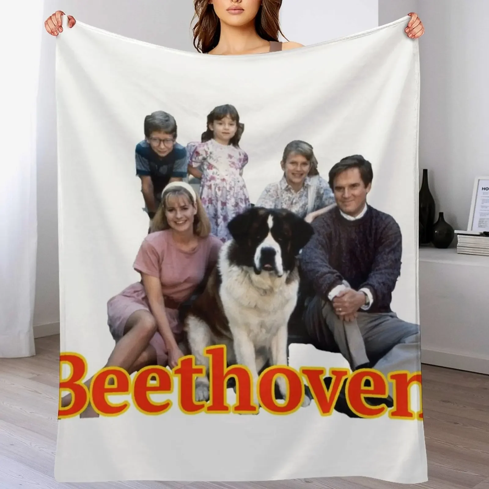 Beethoven-ソファ用の毛むくじゃらの毛布、重い装飾毛布