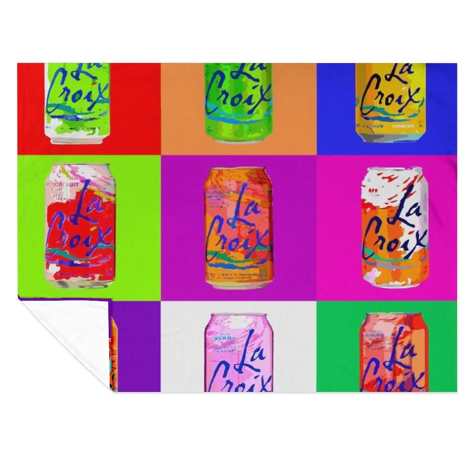 

LaCroix Can Pop-Art Throw Blanket Heavy Beautifuls warm for winter Winter beds Blankets