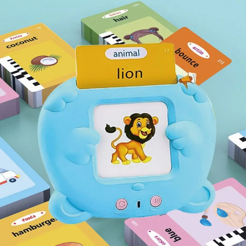 Early Educational Electronic Cards Book Language Learning 112 Cards English Flashcards Animals Reading Talking Flash Cards