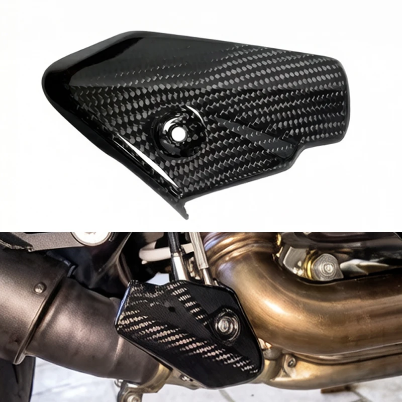 Per KTM 1290 Super Duke R Superduke 1290 2020 2021 2022 2023 Scudo di Scarico in Fibra di Carbonio 100% Accessori Moto