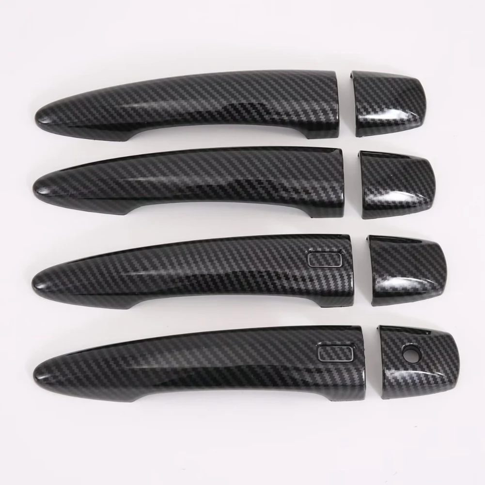 

A03Z-For Nissan Pathfinder 2024 Rogue X-Trail 2021-2024 LHD ABS Carbon Fiber Car Exterior Door Handle Cover Trim Accessories