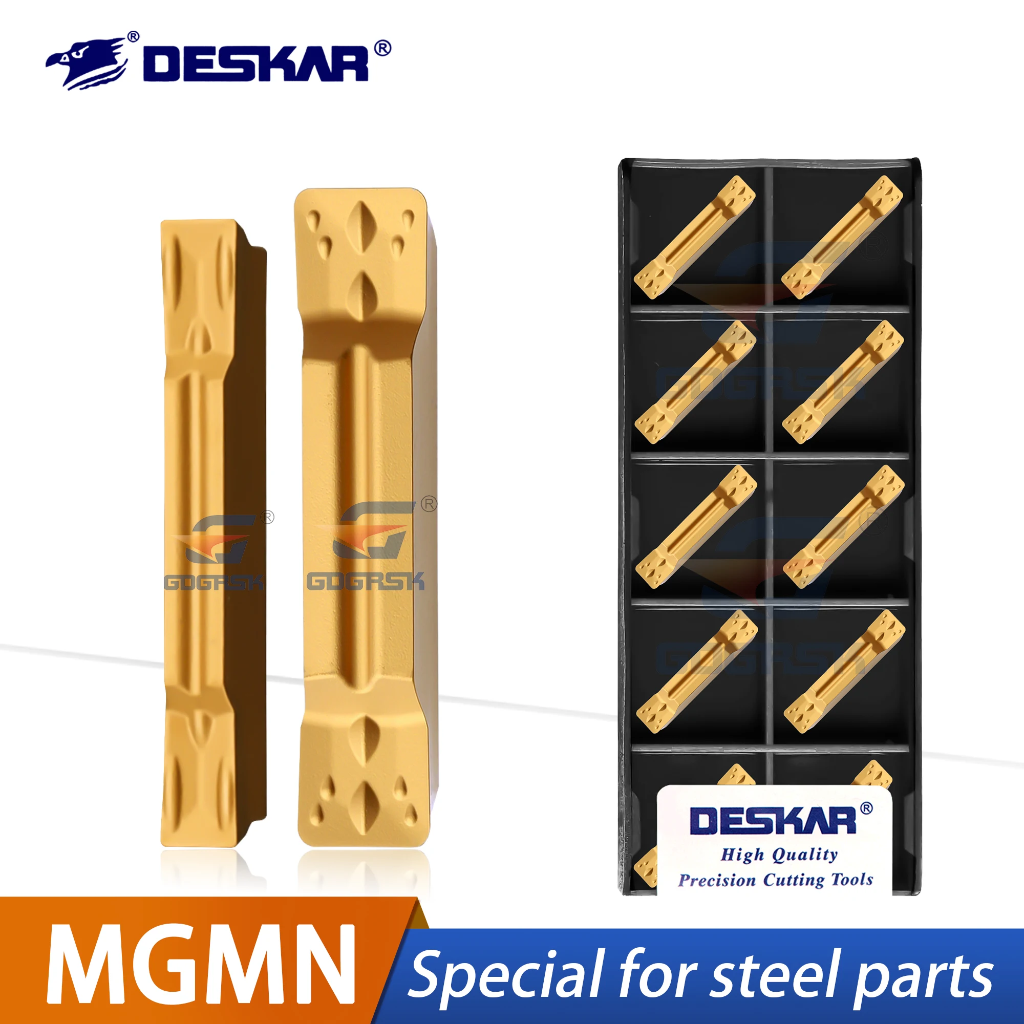 

DESKAR 100% Original CNC Slotting Blades MGMN200 250 300 400 500M/G Steel Parts Stainless Steel Lathe End Face Grain Cut Blade