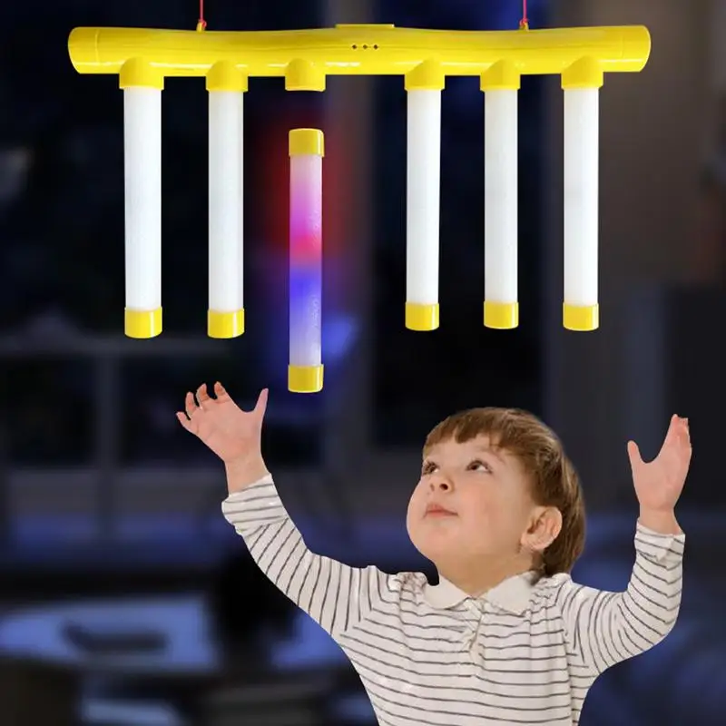 Reflex Challenge Game Glowing In The Dark Falling Sticks Catch Game 3 Adjustable Levels Hand Speed Challenge With Music