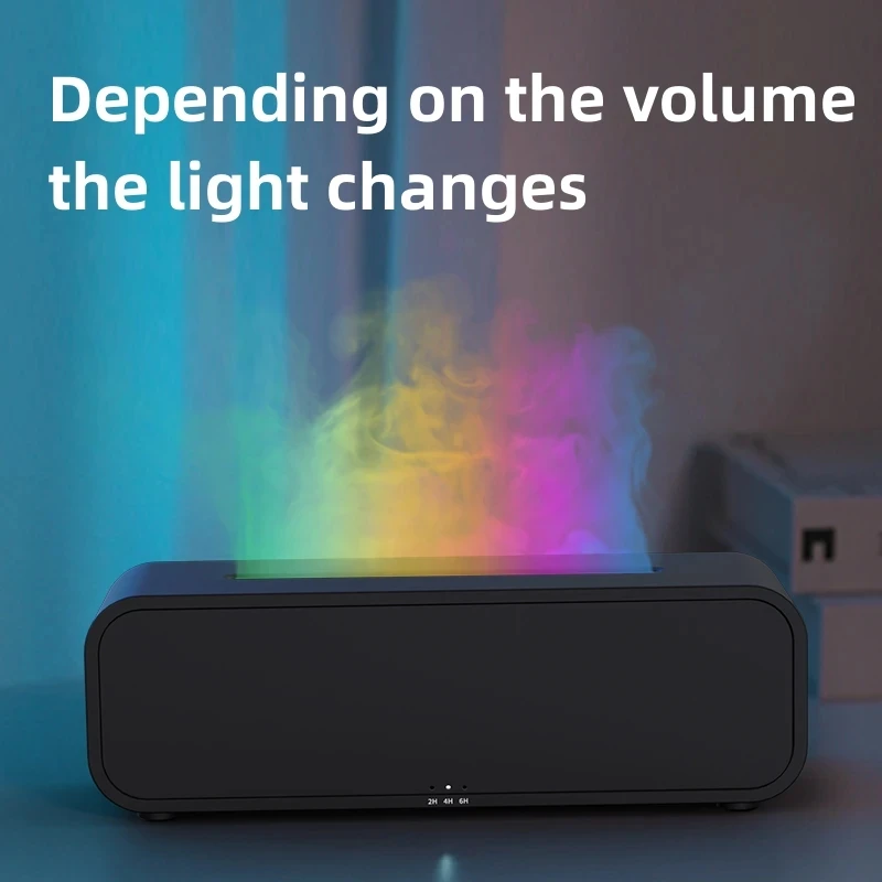 New Simulated Flame Aromatherapy Machine Remote Control 7-Color Lighting Timing Mute Humidification Household Perfume Dilator - view 6