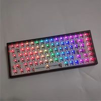 Gaming Mini84 keyboard kit Tri Modes RGB Keycool Bluetooth 5.0 Kit Hot swap Mechanical Keyboard 2.4g