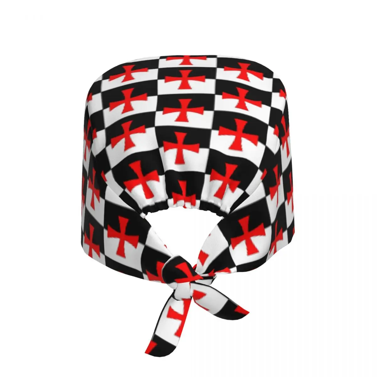 Custom Knights Templar Flag Medical Staff Scrubs Hat Unisex Medieval Warrior Cross For Chef Hat Scrub Caps