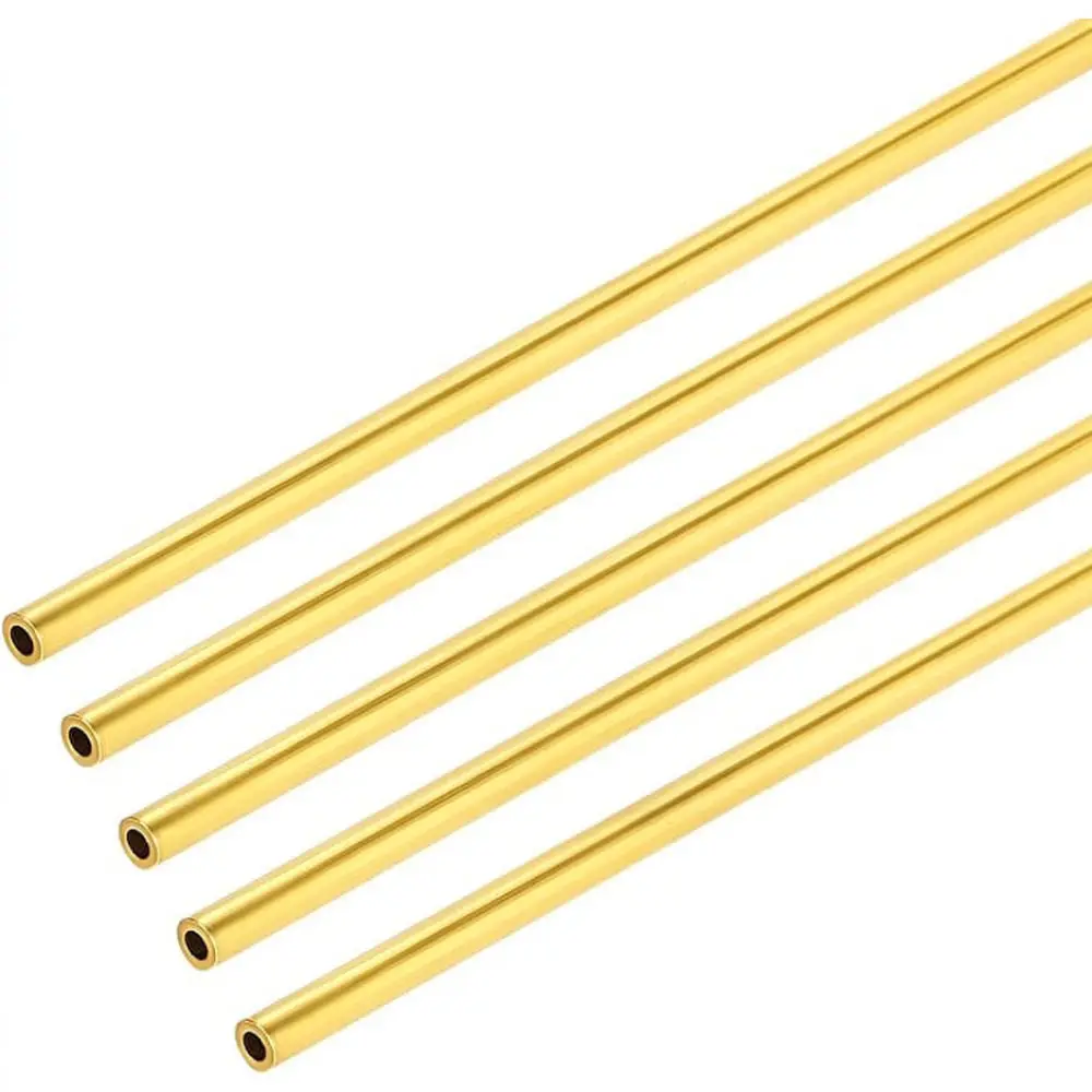Durable Brass Round Tubing Straight Metal Pipe For Diy Hobbyist Model Construction Craft Projects Industrial Usage