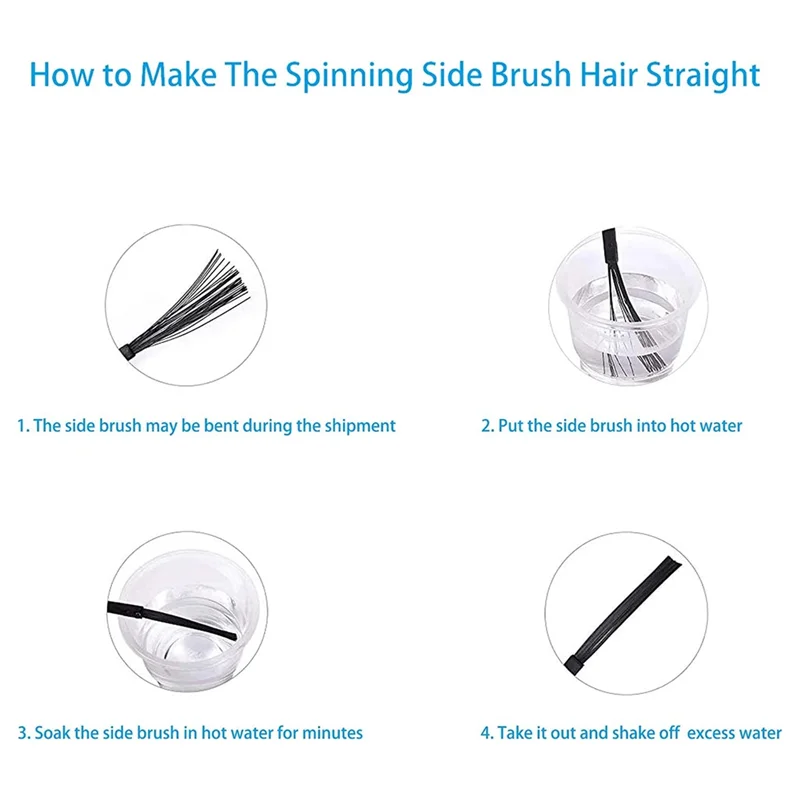 【Berserk】12 Uds Cepillo Lateral para ROIDMI EVE MAX piezas de Robot aspirador autovaciado reemplazo accesorios de repuesto de larga duración