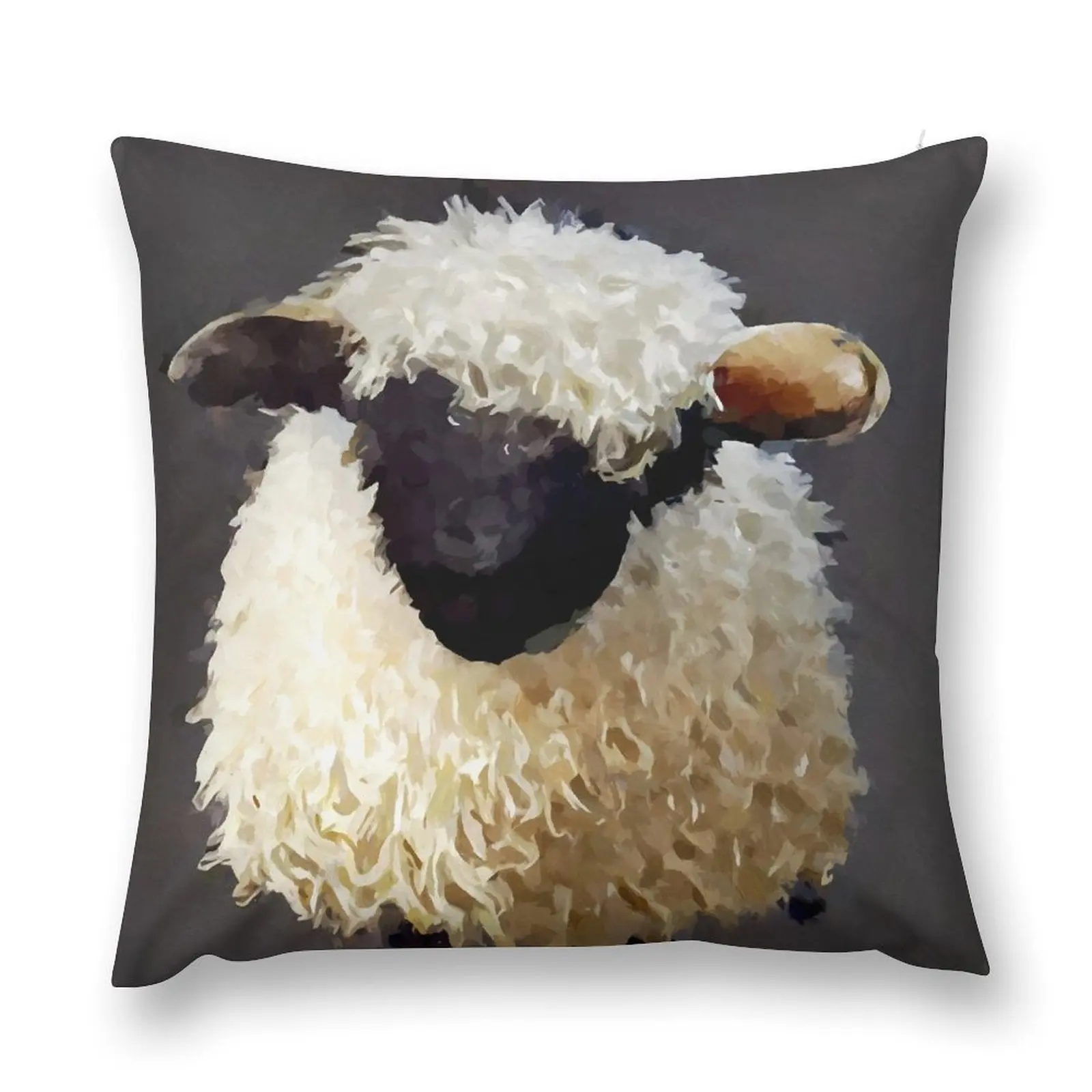 Valais Blacknose Sheep 3 Throw Pillow pillowcases for sofa cushions christmas supplies pillow