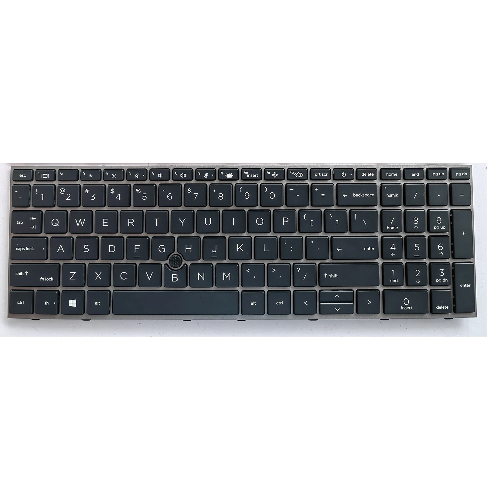 US Laptop Keyboard for Hp ZBook Fury 15 G8 G7 L97967-041 with pointer with backlight silver Frame