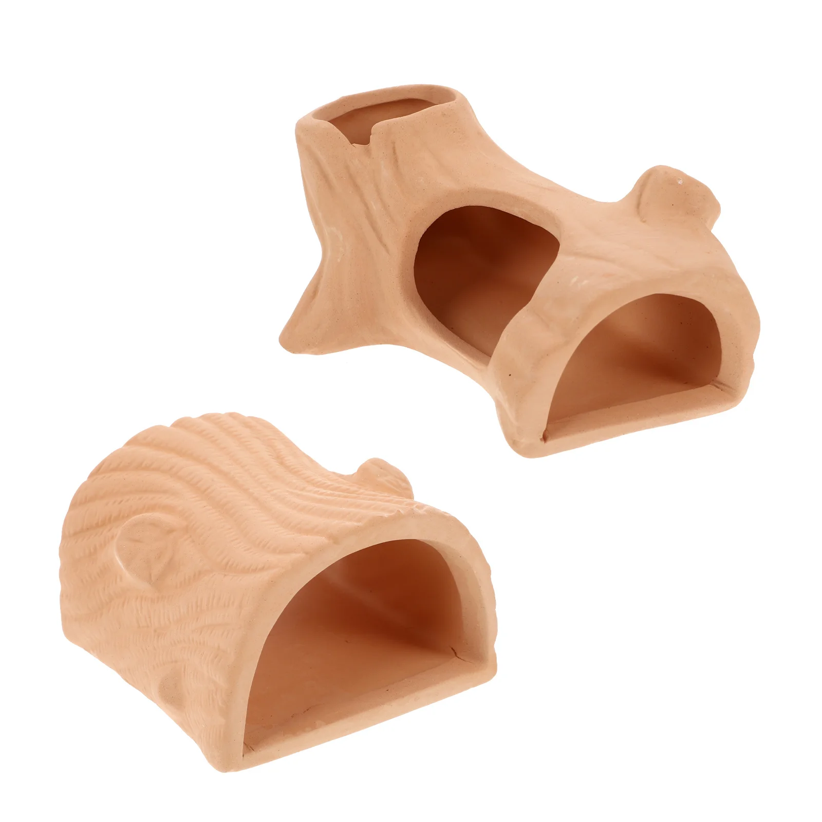 

2Pcs Ceramic Fish Tank Hideout Aquarium Decoration Small Fish Shrimp Shelter Breeding Pot Landscaping Ornament