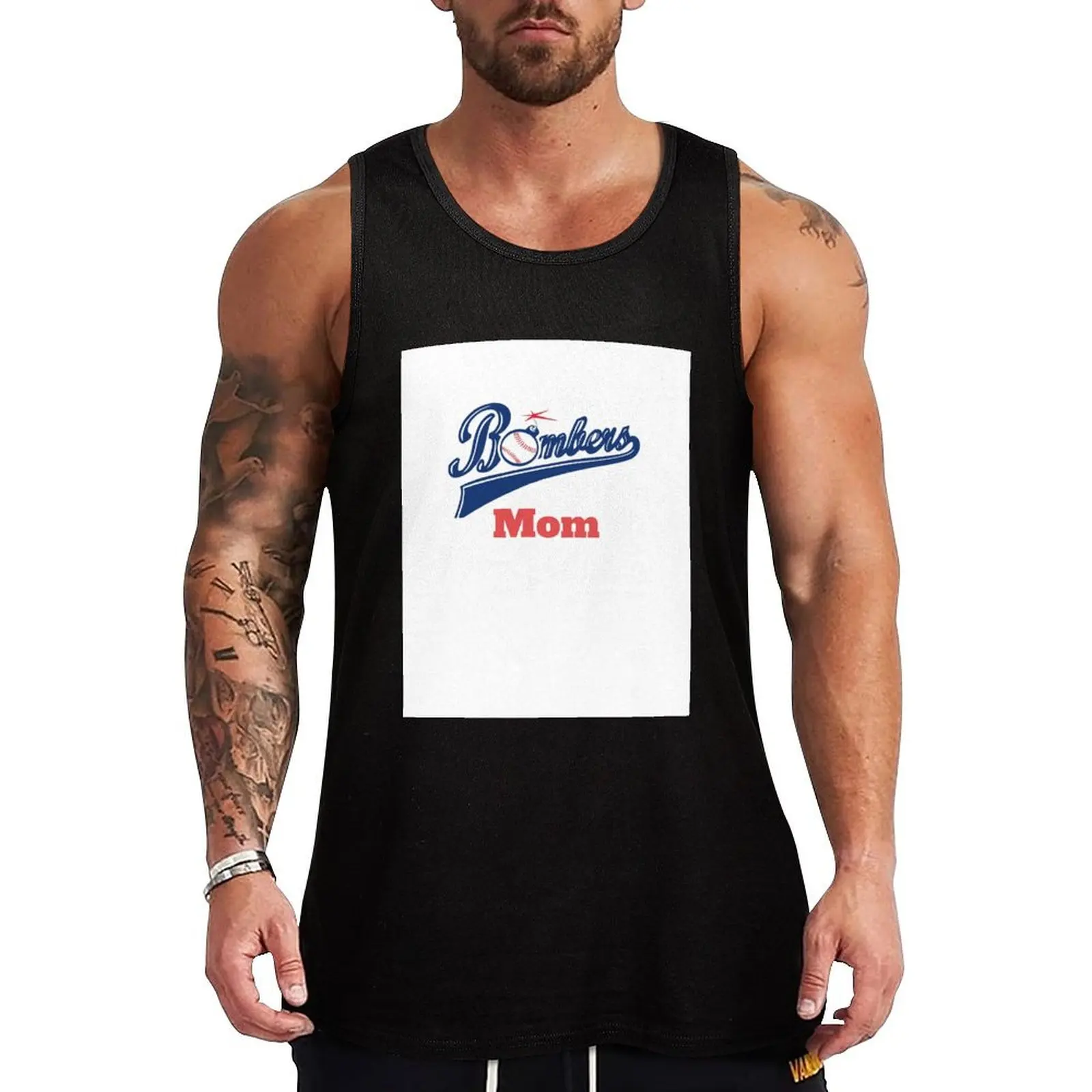 

Bombers Mom Tank Top gym accessories man Men's clothing gym t-shirts Men's sleeveless t-shirt