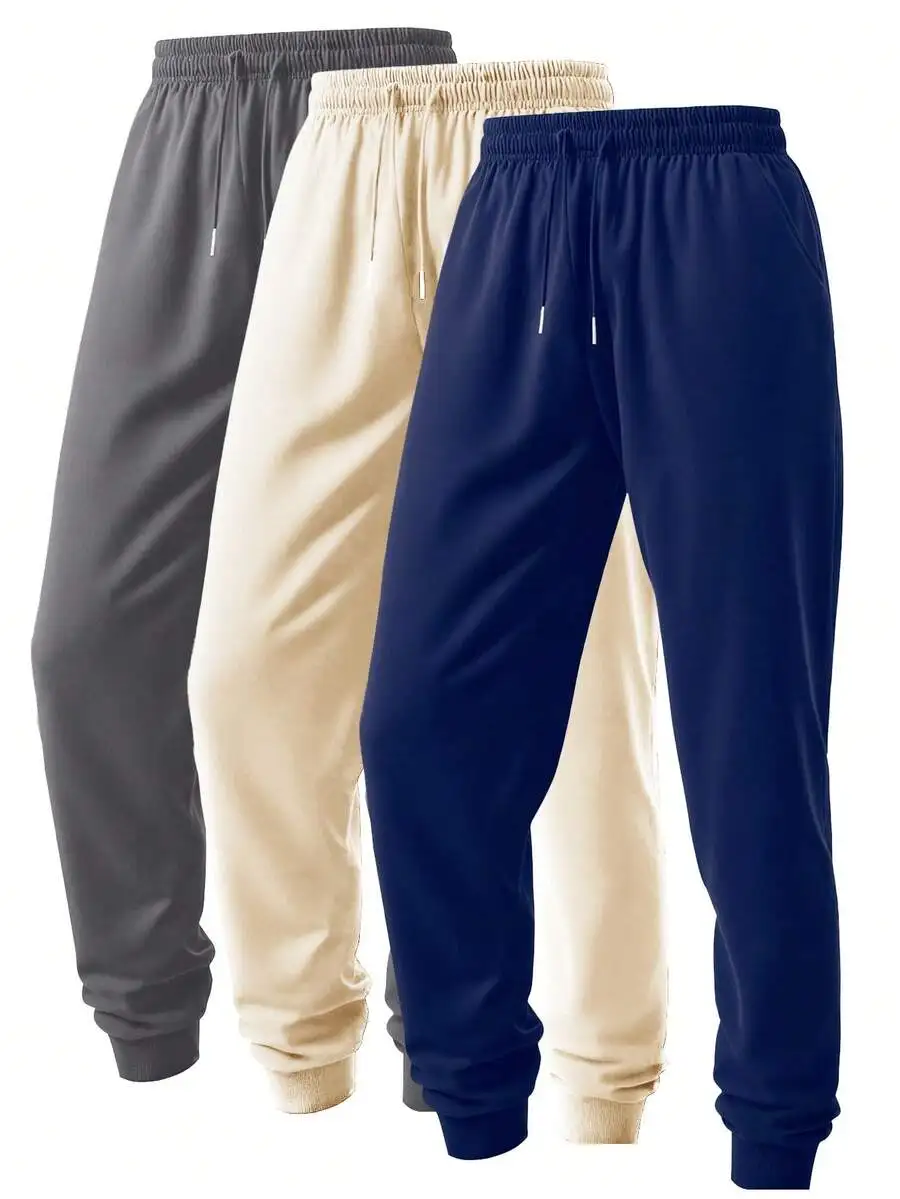 

Mens Casual Jogger Pants With Drawstring Waist 9/10 Length Tapered Fit For Outdoor Sports Fitness Travel