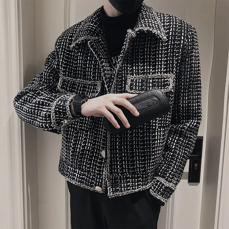 

​ 2025 Новая мужская куртка премиум-класса, современное осенне-зимнее пальто с облегающими модными уличными топами для мужчин ​