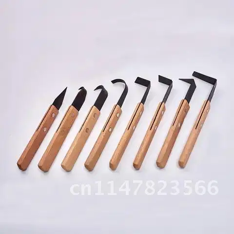 Wooden Handle Repair Tools 8 Pcs/Set Stainless Steel Soft Ceramic Pottery Hand Made Diy Pottery Clay Sculpture Carving Tools