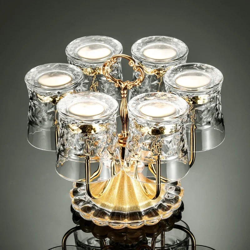 Light Luxury Cup Holder Inverted Drain Tea Cup Stand Foreign Wine Glass Rack Household Living Room Storage